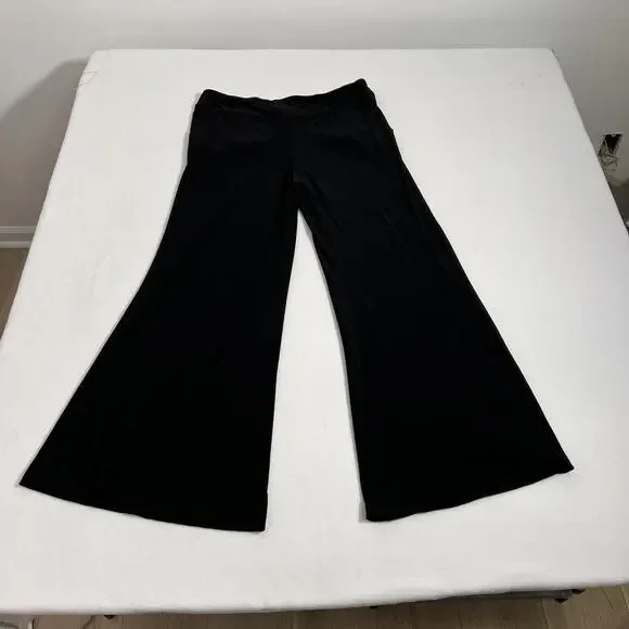 Joseph Ribkoff Pants Womens 12 Black Wide Leg Palazzo Pull On Cocktail Stretch - Picture 5 of 11